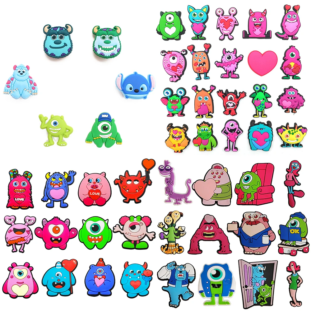 

6-20pcs/set Monsters University cartoon Series ​for Shoe Charms Accessories for Classic Clog Shoe Decoration Kids Gifts