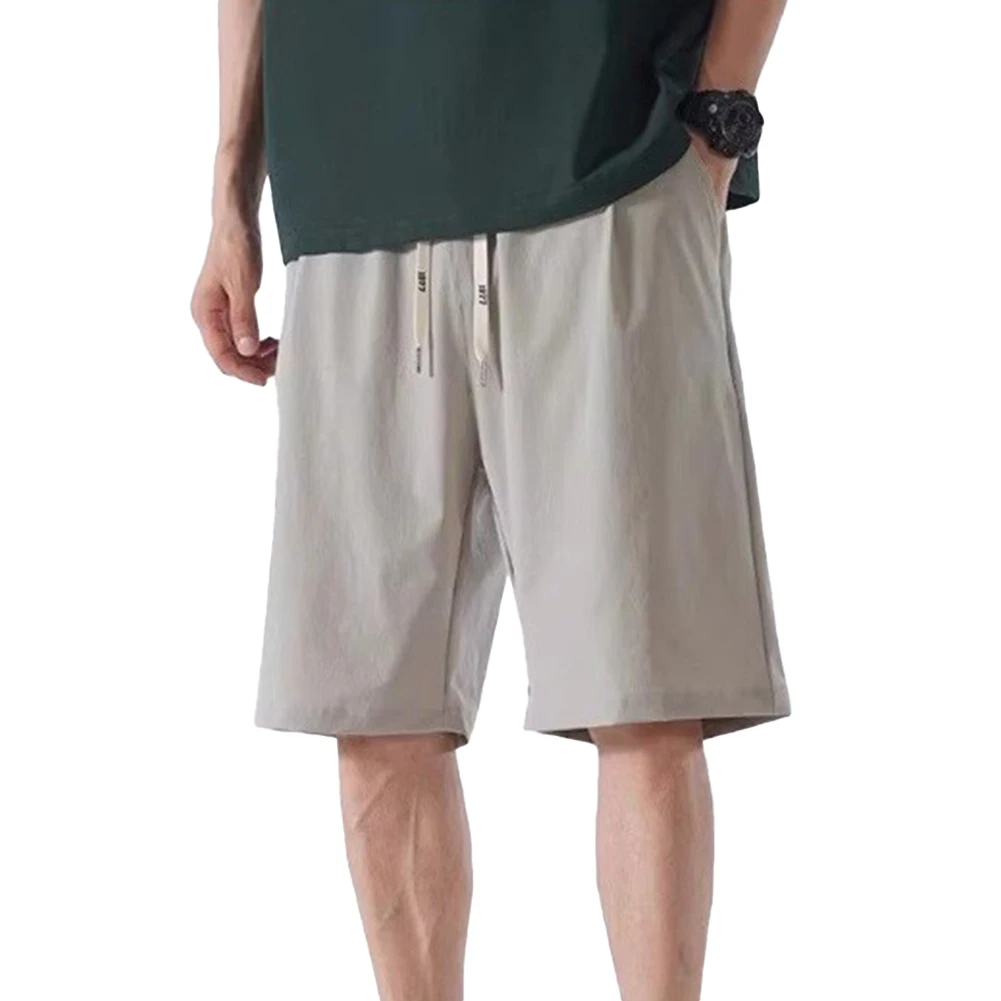 For Daily Activities Drawstring Loose Pants Casual Summer Wear Elastic Waist Drawstring Shorts Casual Wear Easy Care Fabric