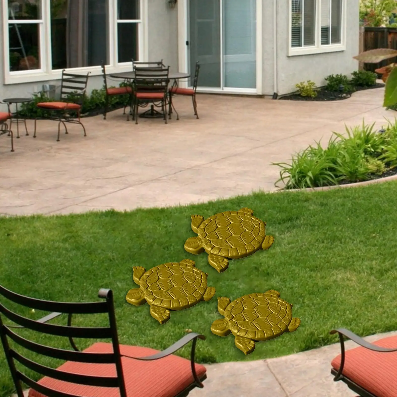 

Бетонная форма в форме черепахи, цементные формы для бетона, многоразовая форма для тротуарной плитки, аксессуары для рукоделия для тротуарной дорожки, патио, лужайки