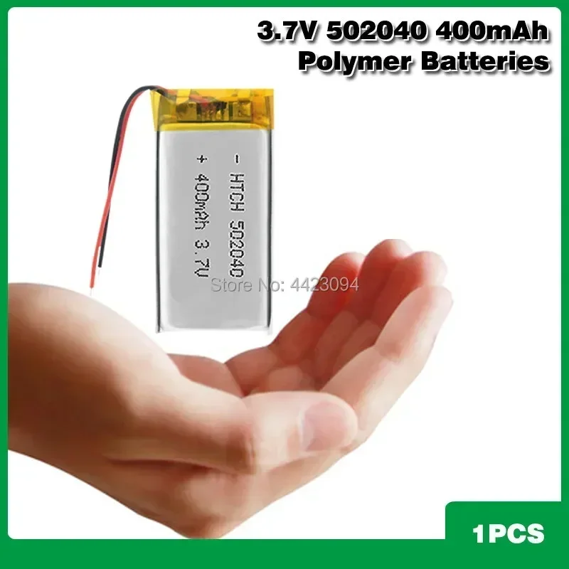 3.7V 400mAh 502040 Rechargeable Lithium polymer Battery For MP3 MP4 MP5 PSP GPS Toy Driving Recorder Bluetooth headphone speaker