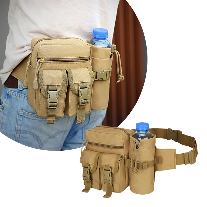 Multifunctional Waterproof Drop Leg Belt Bags Portable Shoulder Molle Thigh Waist Fanny Pack Pouch for Outdoor Hiking Motorcycle