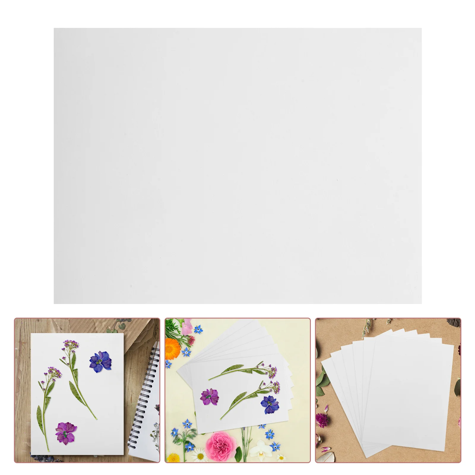 

6Pcs Flower Pressing Boards Drying Sheets Plant Cotton Moisture Absorbent DIY Craft Kit for Dried Flowers Art Preservation