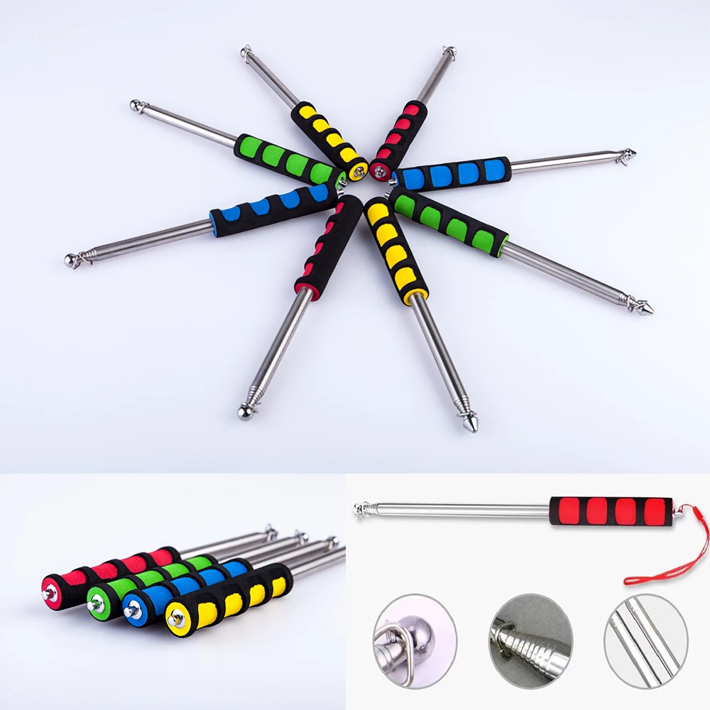 1.6m/2m Sturdy Flag Pole Easy to Carry Telescopic Flagpole Non-slip Handle Portable Handheld Flag Pole Teaching Pointer Stick