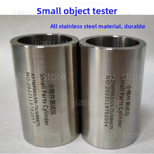 Small Parts Tester Cylinder GB6675 Stainless, Toy Safety Small Object Test Tube, Choke Hazard Testing Instrument