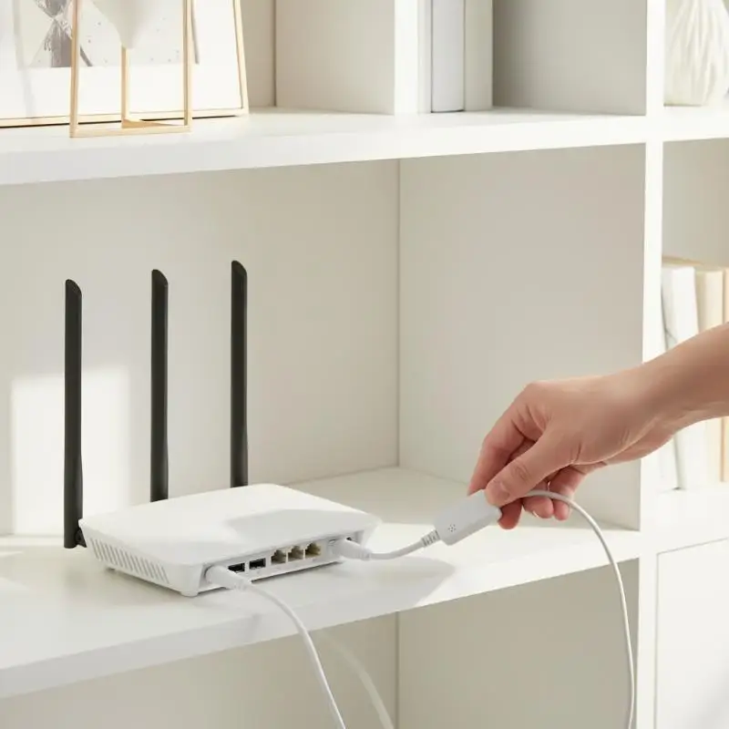 Router Rebooter Automatic Power Reset 24H Timing DC 5V-15V 5.5x2.1mm Adapter for Remote Work Stable Network Connection