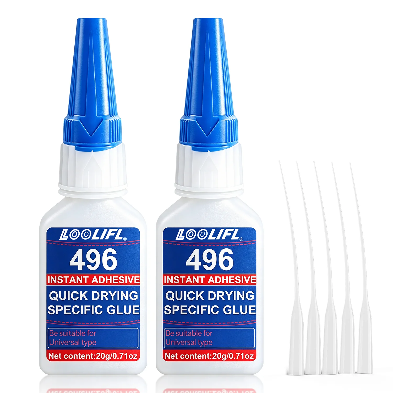 Loolifl Super Glue 20g Heavy-Duty Thick Cyanoacrylate Adhesive with Anti-Clog Cap and Precision Micro-Tip, Suitable for Woodworking, Crafts, 3D Printing, Furniture, Shoe Repair, Ceramics, Glass, and Plastic