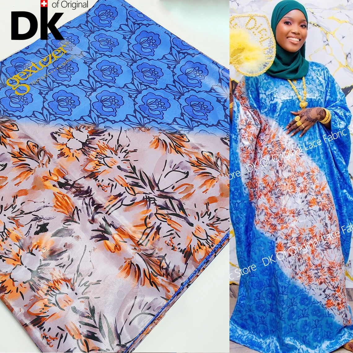 

Perfumed Printed Bazin Fabric Original 2026 High Quality 3 Meters Jacquard Shining No Fading Basin Nigeria Wedding Material