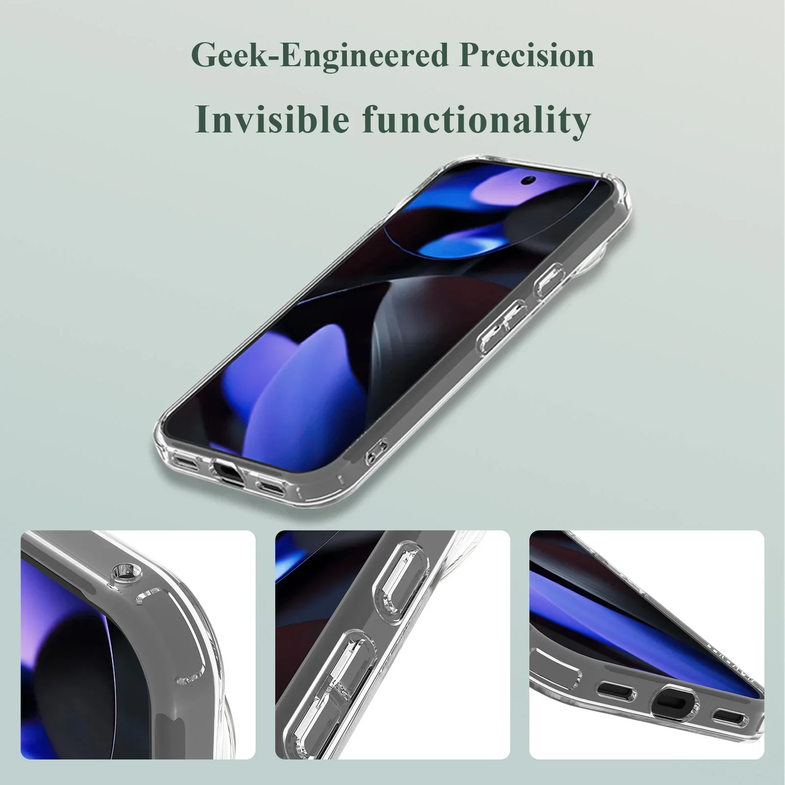 Lereach Crystal Clear Phone Case for Google Pixel 10 Pro XL /  Pixel10 Pro / 10- Ultra-Thin Shockproof | Anti-Scratch