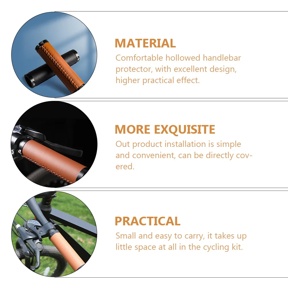 

Non-slip Handle Gloves Cycle Supply Anti-skid Handlebar Grips Lock Wear-resistant Plastic Accessory Bikes