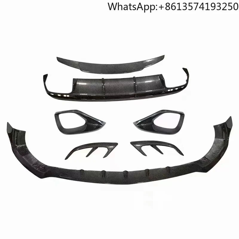 

Hot Sell B Style Carbon Fiber Front Lip Side Skirt Diffuser Spoiler for Mercedes Benz Coupe W217 Body Kit Bumper High Quality