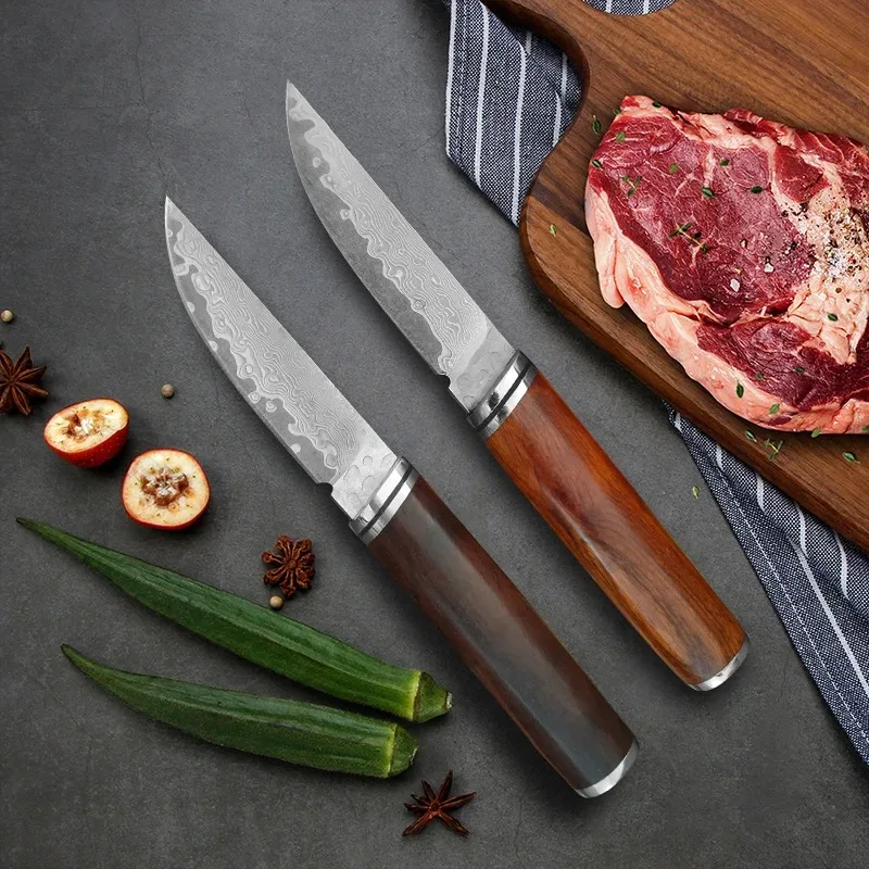 دمشق سكين المطبخ قطعة العاج السكاكين اللحوم قطع الشيف سكين الجزار الخضروات المنزلية اللحوم سكين الطبخ مقبض خشبي