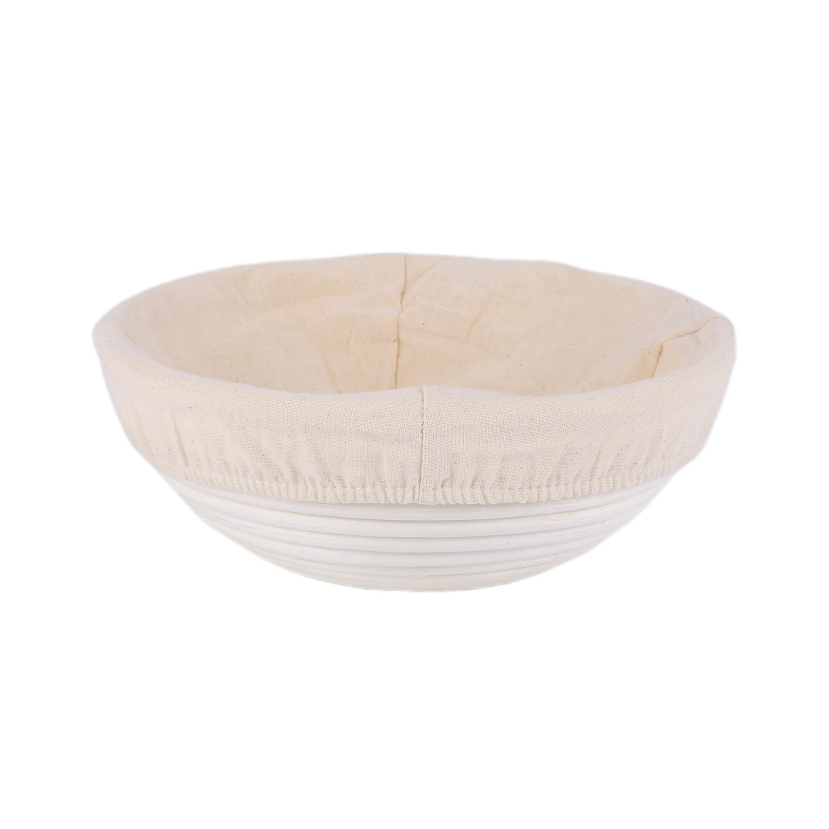 9 inch Bread Proofing Basket Set Sourdough Entry Basket + Dough Scraper + Linen LINER Cloth for Dough Shape Baked Bread