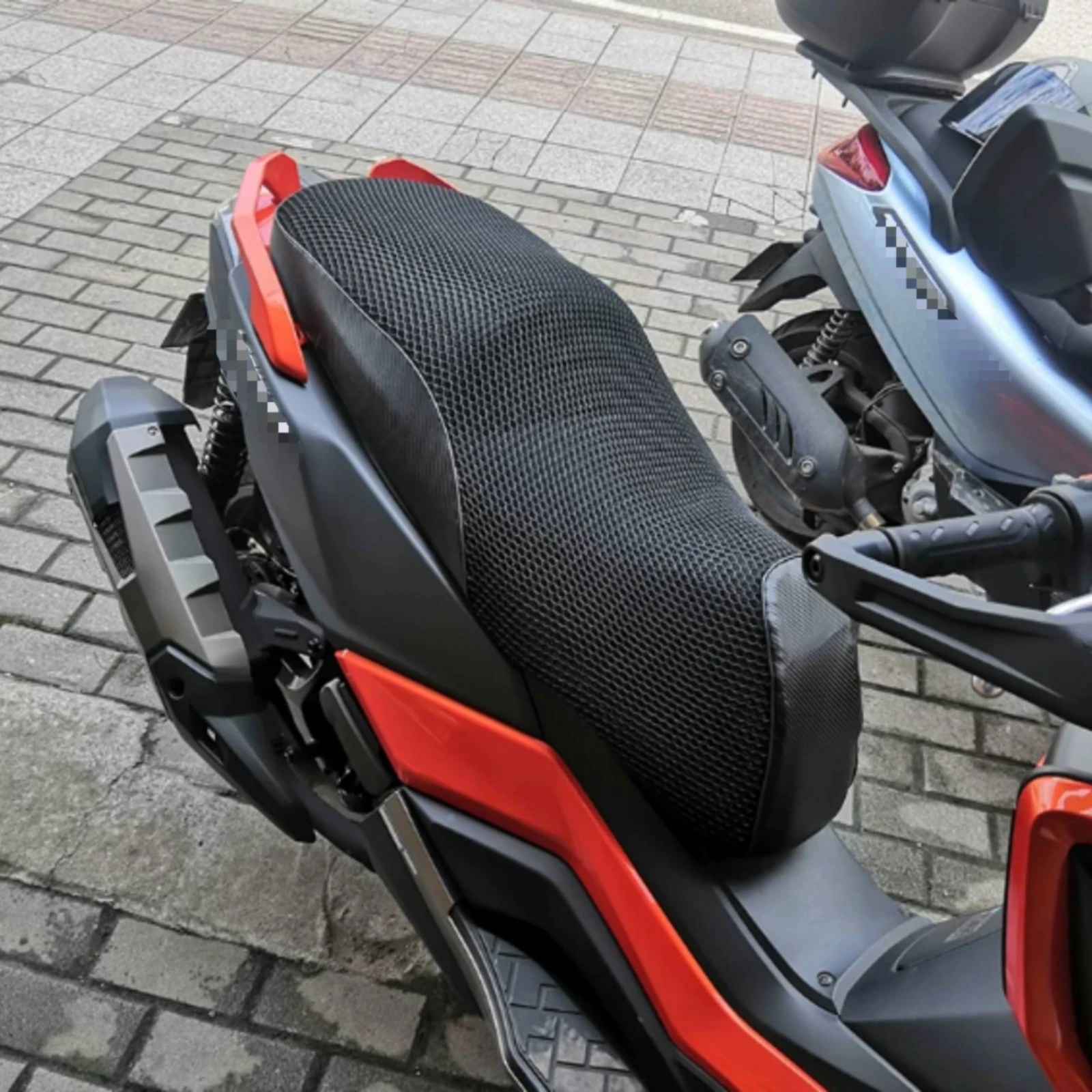 

Breathable Scooter Seat Cover Heat Insulation Motorbike Seat Mesh Cover Vehicle Accessory Cooling Soft for Motorcycle, Outdoor
