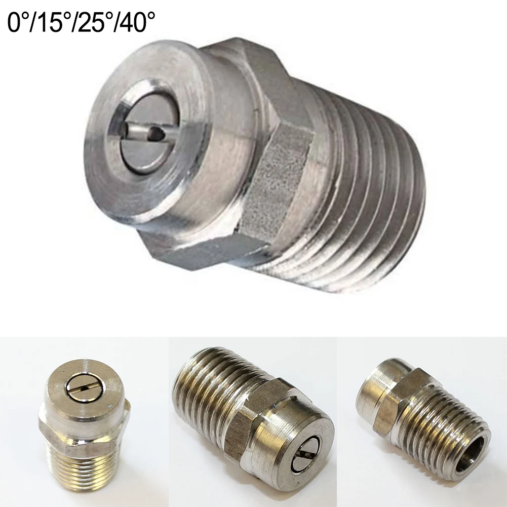 1pc Pressure Washer Cleaning Nozzle 0 15 25 40 Degree Water Jet Angle Speed 1/4 Thread For Pressure Washer Jet Wash Spray Nozzle
