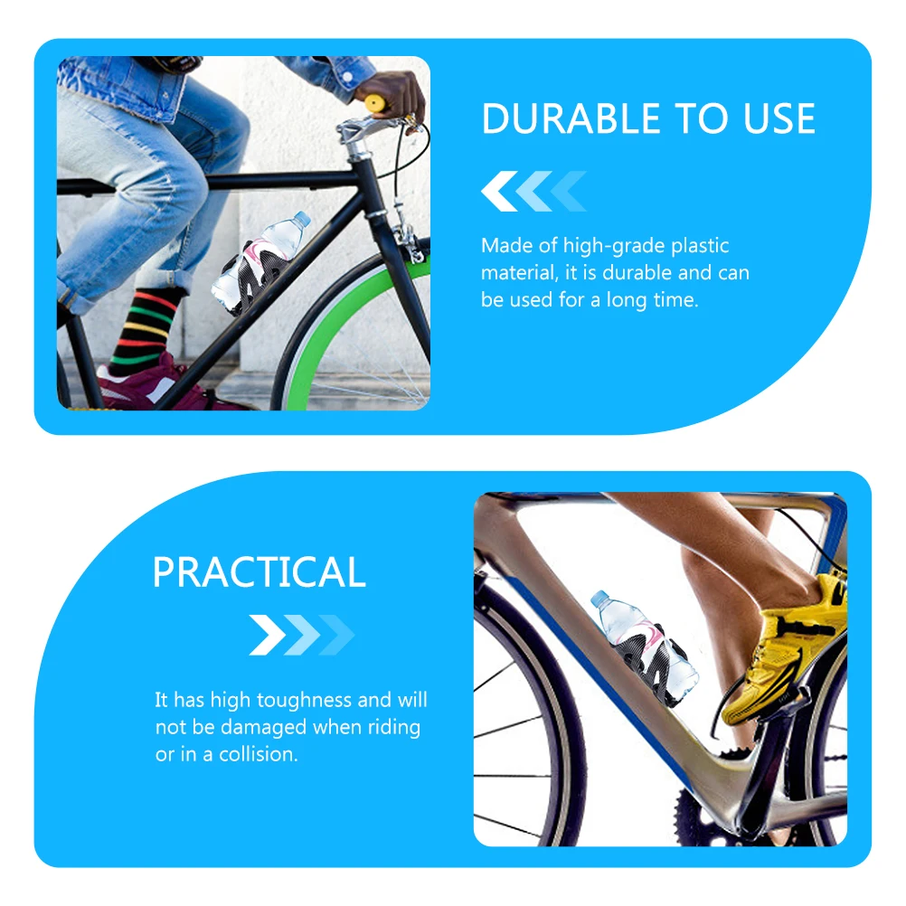 

3pcs Bicycle Bottle Cage Anti-Slip Bike Water Bottle Holder Durable Plastic Cycling Rack for Mountain Road Riding Bikes