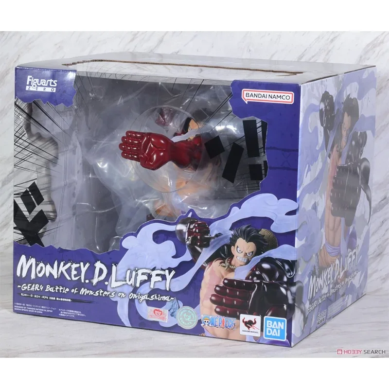 Bandai ONE PIECE Anime Figuarts ZERO Monkey D. Luffy GEARY BATTLE OF MONSTERS ON ONIGA SHIMA Action Figure Toys For Kids Gift