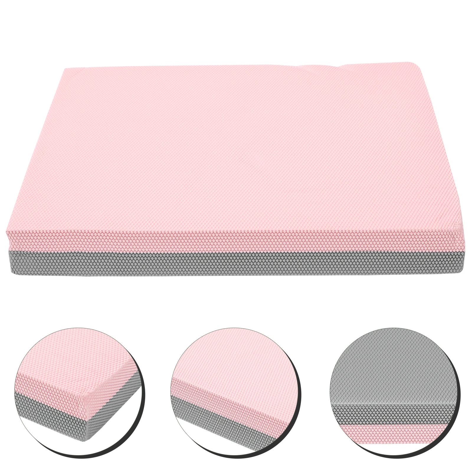 

Balance Training Pad Anti Slip Exercise Cushion Thick Soft Yoga Knee Pad For Balance Pads Gray Pink