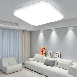 Tricolor Led Ceiling Lamp Large Chandelier Ceiling Light 60W 72W Led Ceiling Panel Lamp Indoor Lighting For Living Room Bedroom