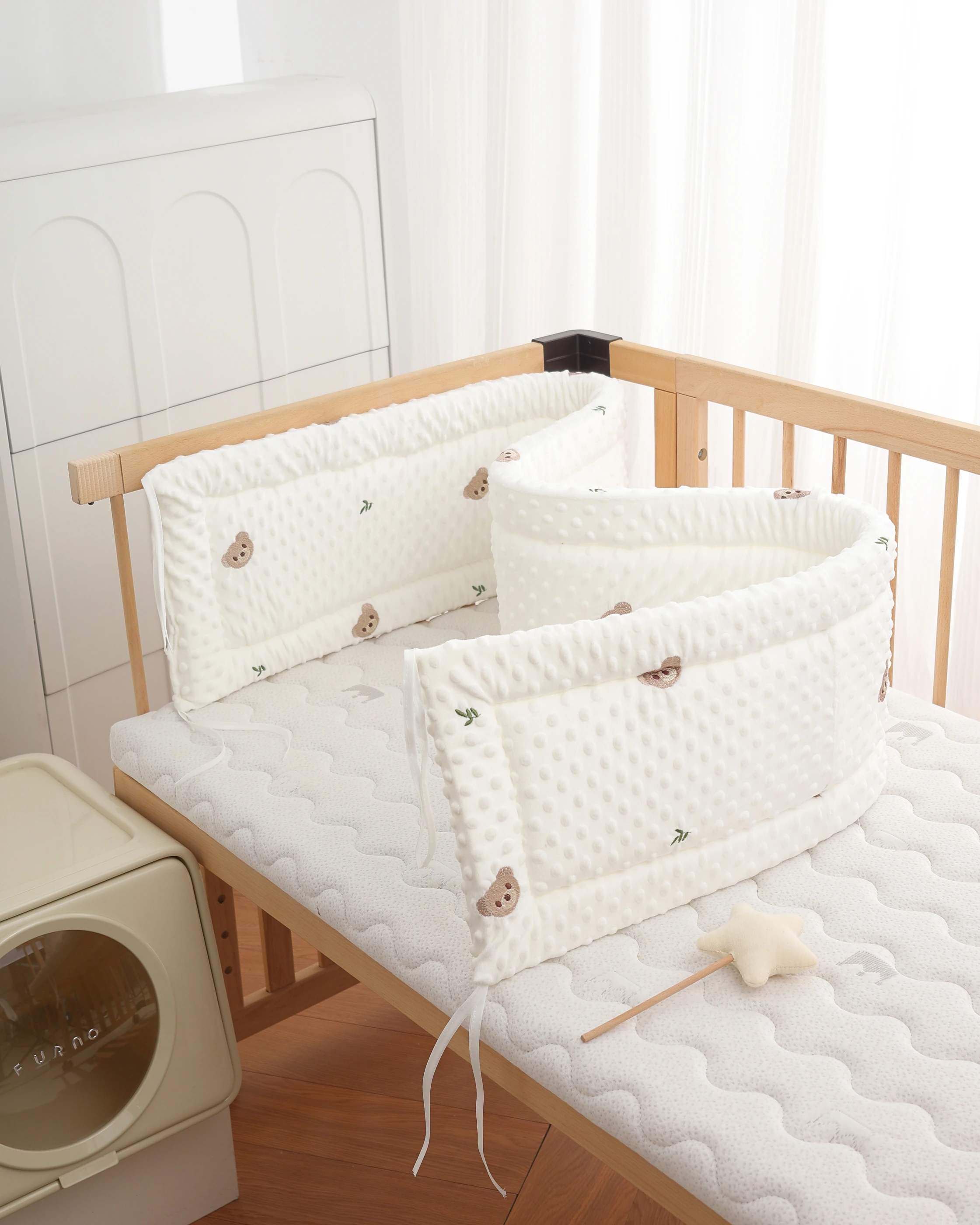 

1 шт., мягкий бампер для детского постельного белья с героями мультфильмов, защита для кроватки для новорожденных, защита от столкновений, бампер для детской кроватки, детское постельное белье