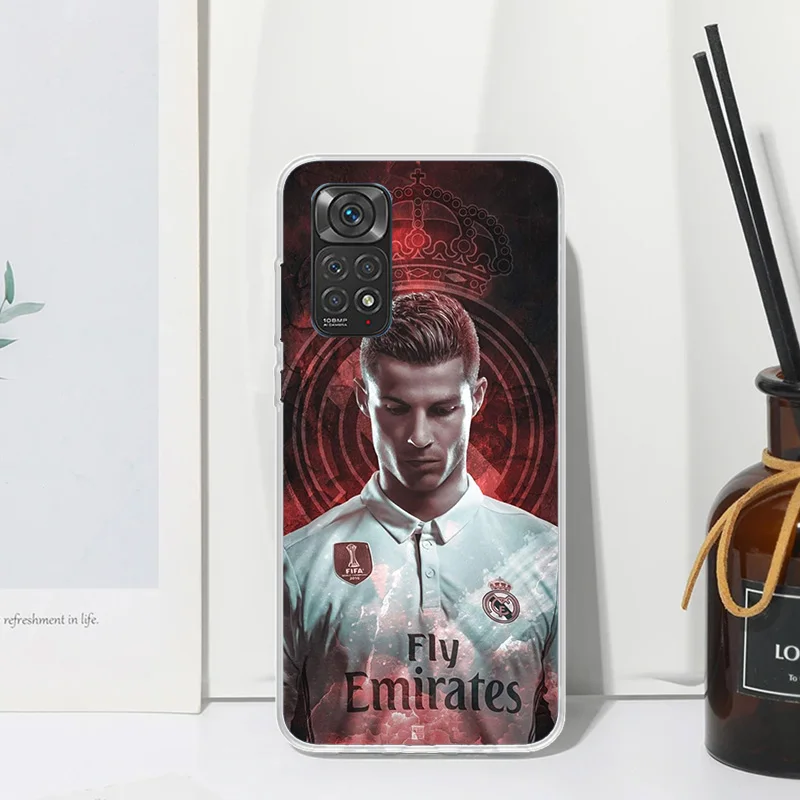 C-CR7 Football Star R-Ronaldo Phone Case For Xiaomi Redmi Note 13 12S 11S 10S 12 11E 10 Pro Plus 11T 9S 9 8T 8 7 Art Fundas Back