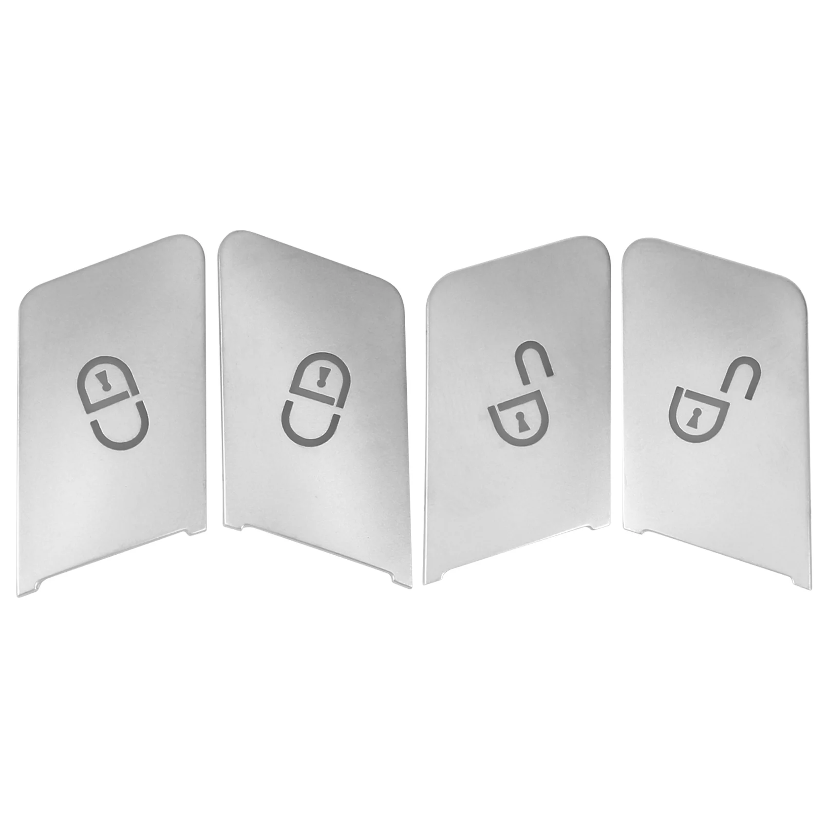 4Pcs Car Door Unlock Buttons Sequins Decoration Cover Trim For Mercedes Benz Gla Cla Glk Gle Cls Ml Gl A B C E Class