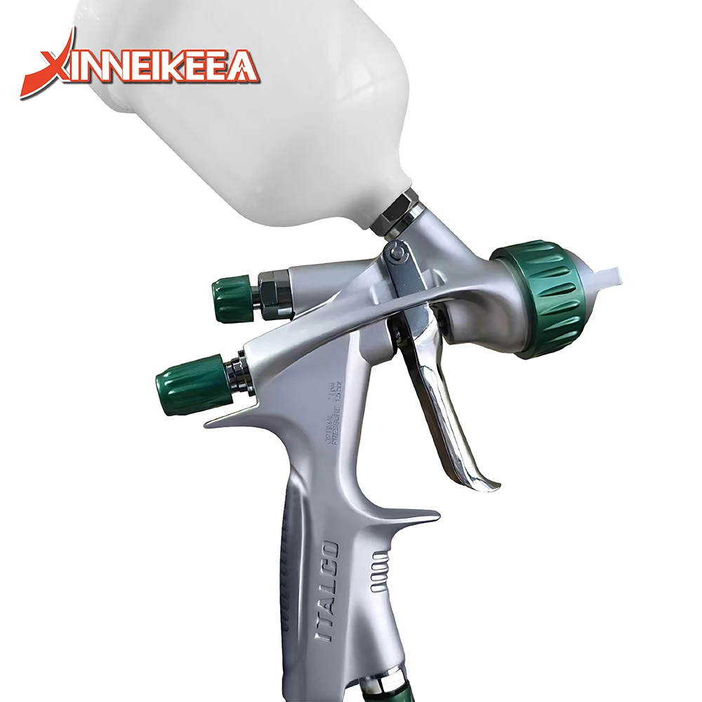 HVLP Mini Paint Spray Gun Car Furniture Leather Paint Repair Spray Gun Suction Type Spray Gun Nozzle 1.0mm Cup Capacity 250ml