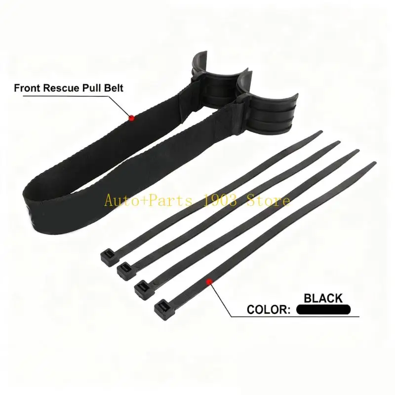 E21C Multiple Functional Save Tow Strap Reinforced Nylon for Vehicle Recovery Safe Use