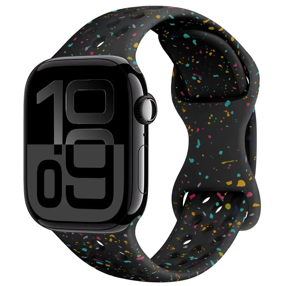 فلاش سيليكون حزام ل أبل ساعة 10 9 8 7 الترا 2 49 مللي متر 46 مللي متر 45 مللي متر 42 مللي متر 41 مللي متر سوار معصمه iWatch 6 5 4 SE 44 مللي متر 40 مللي متر حزام