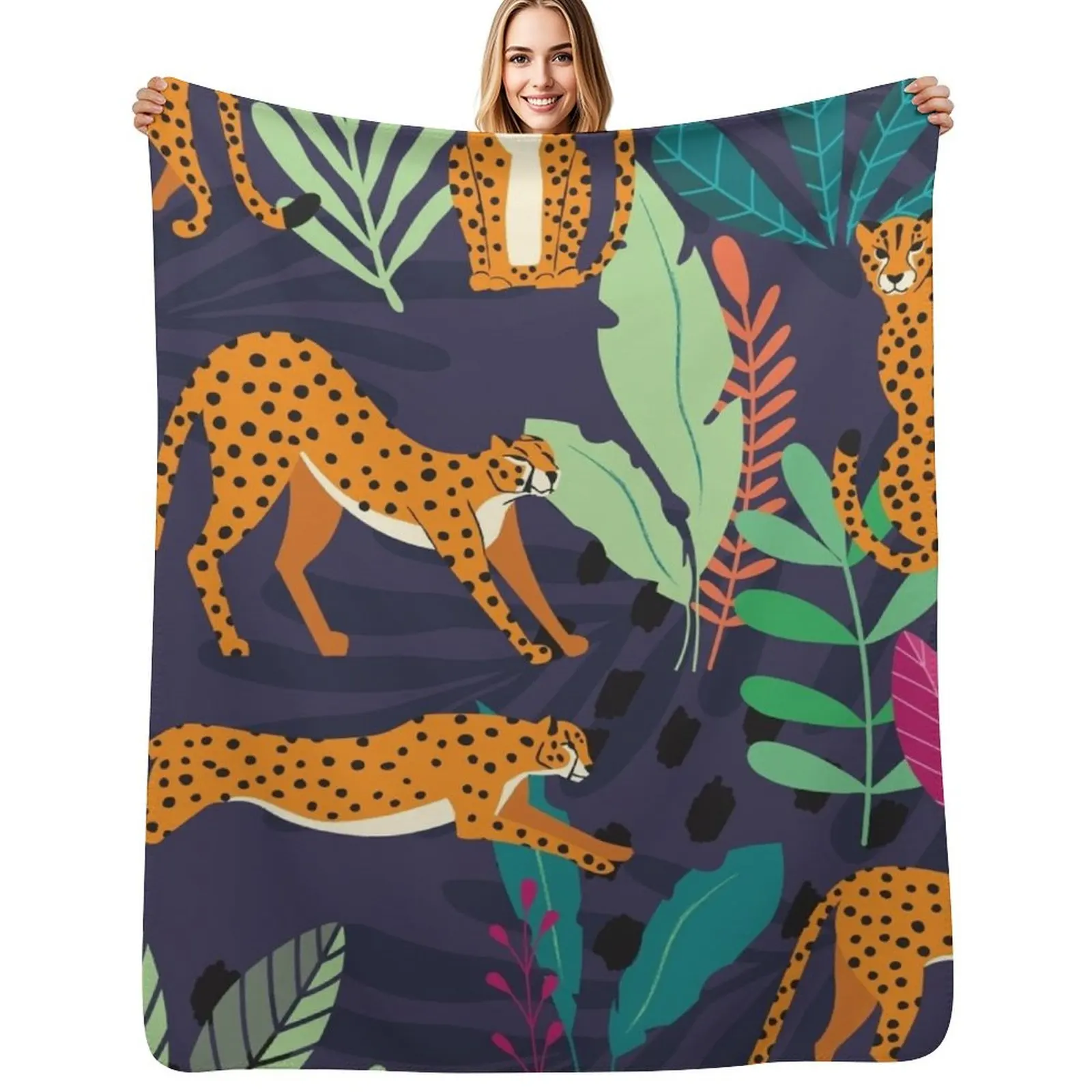 

Cheetah pattern 002 Throw Blanket Fade Resistant Durable Throw Blanket