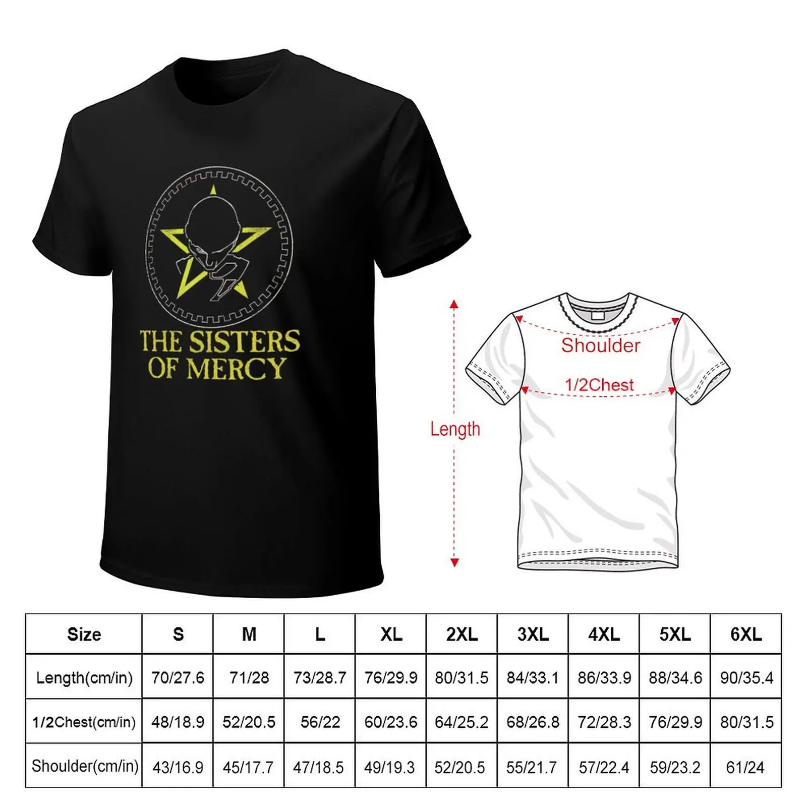 the sisters of mercy T-Shirt t shirts for man graphic vintage T-Shirt