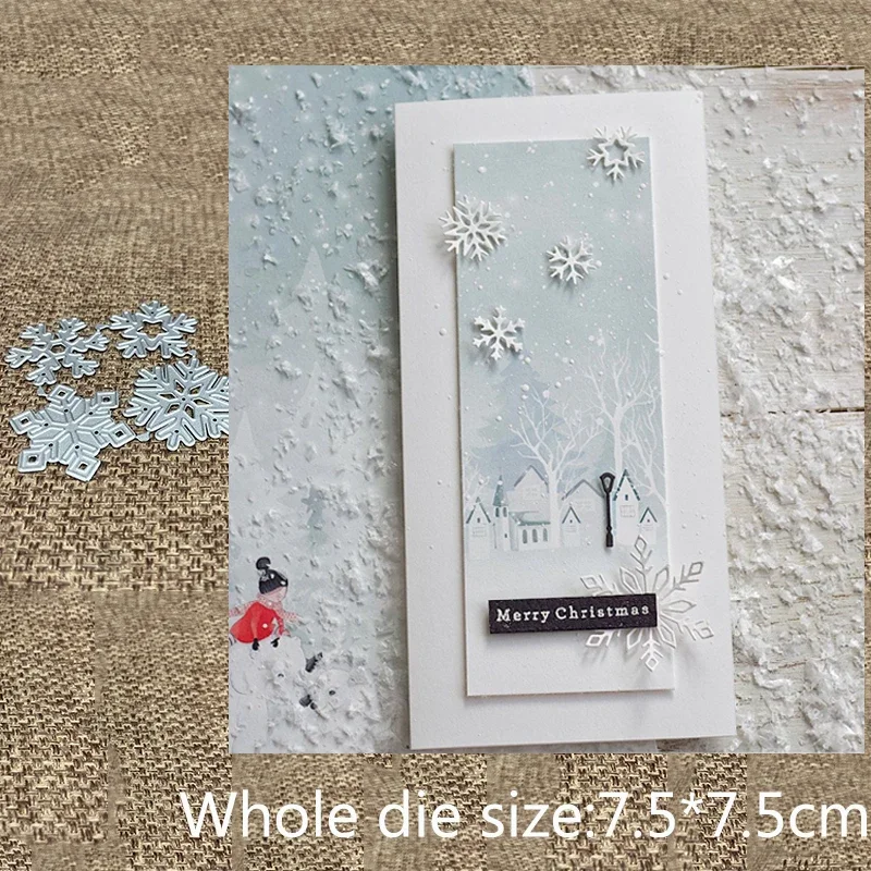 

Новый дизайн: металлическая вырубная форма-трафарет для вырезания снежинок, набор для декоративной вырезки, для скрапбукинга, для альбомов, для бумажных открыток, для тиснения