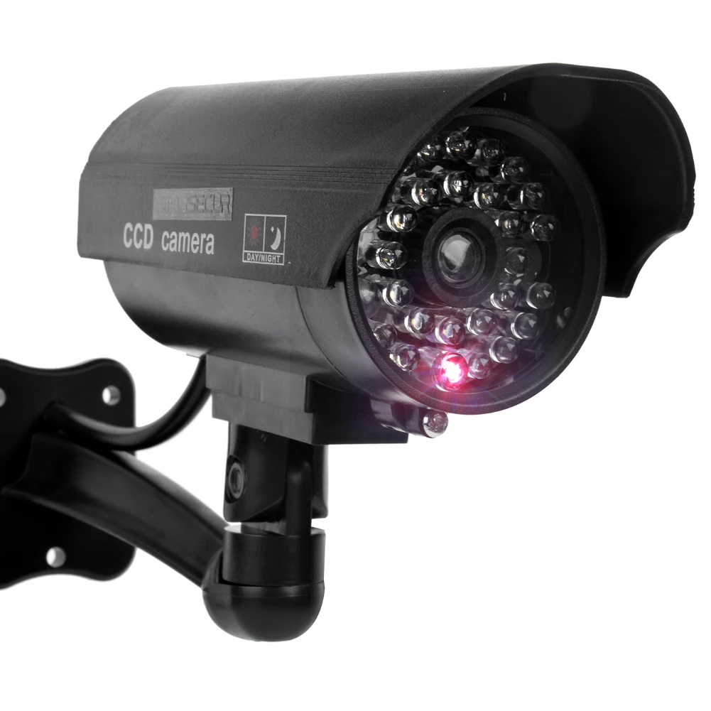 

Муляж камеры видеонаблюдения (имитация CCTV) из АБС-пластика с кронштейном для домашней безопасности, 160x124x85 мм