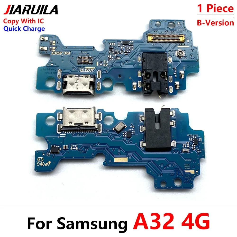 USB Dock Connector Charging Port Flex Cable For Samsung A02 A02S A03 core A12 Nacho A13 A22 A32 Charger Board With Mic Module