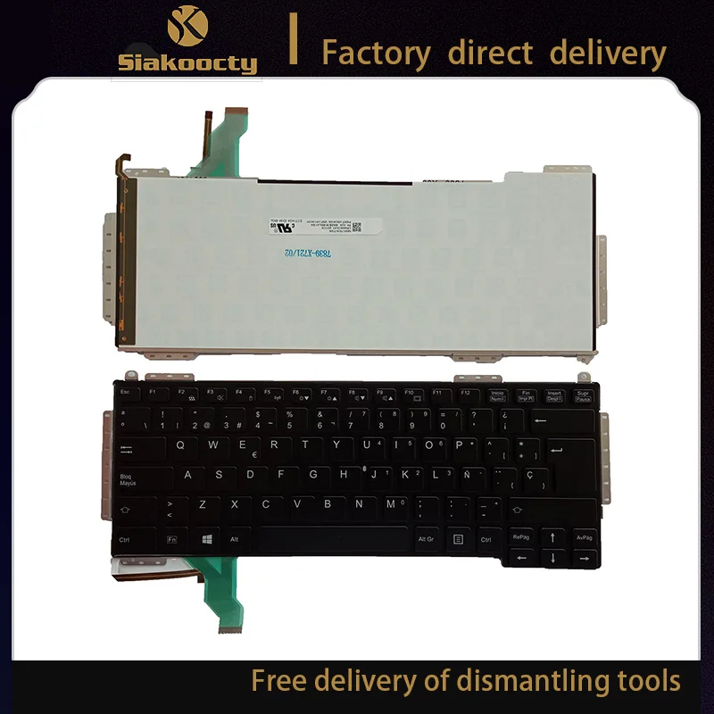 

Siakoocty Laptop Keyboard SP for Fujitsu S904 S935 S936 T935 Keyboard with Backlit