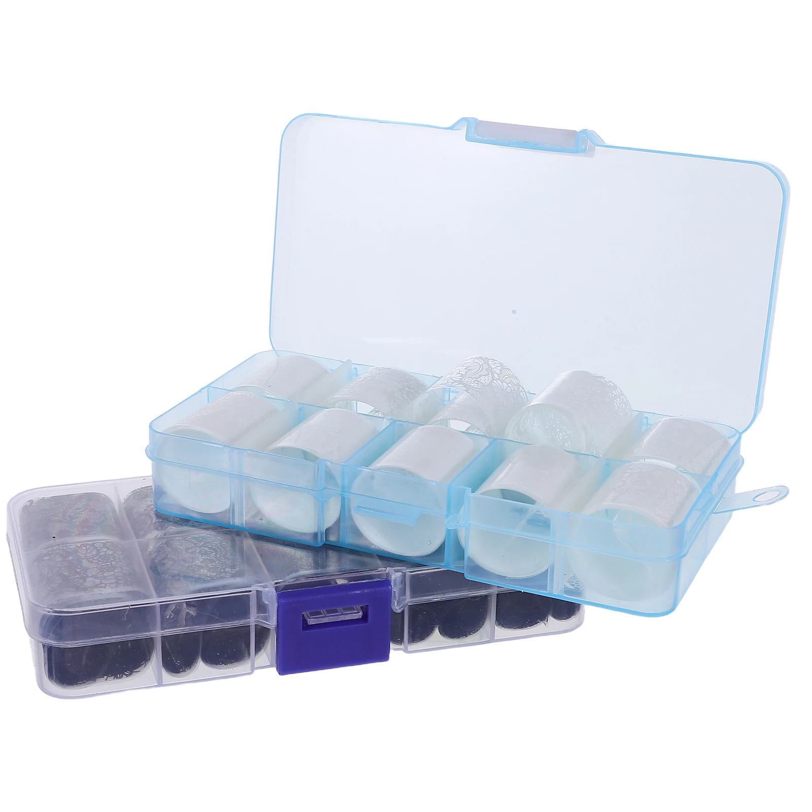 

2 Boxes Lace Nail Stickers 20 Rolls Fingernail Transfer Decals Black White DIY Manicure Women Nail Art Sticker Holiday Events