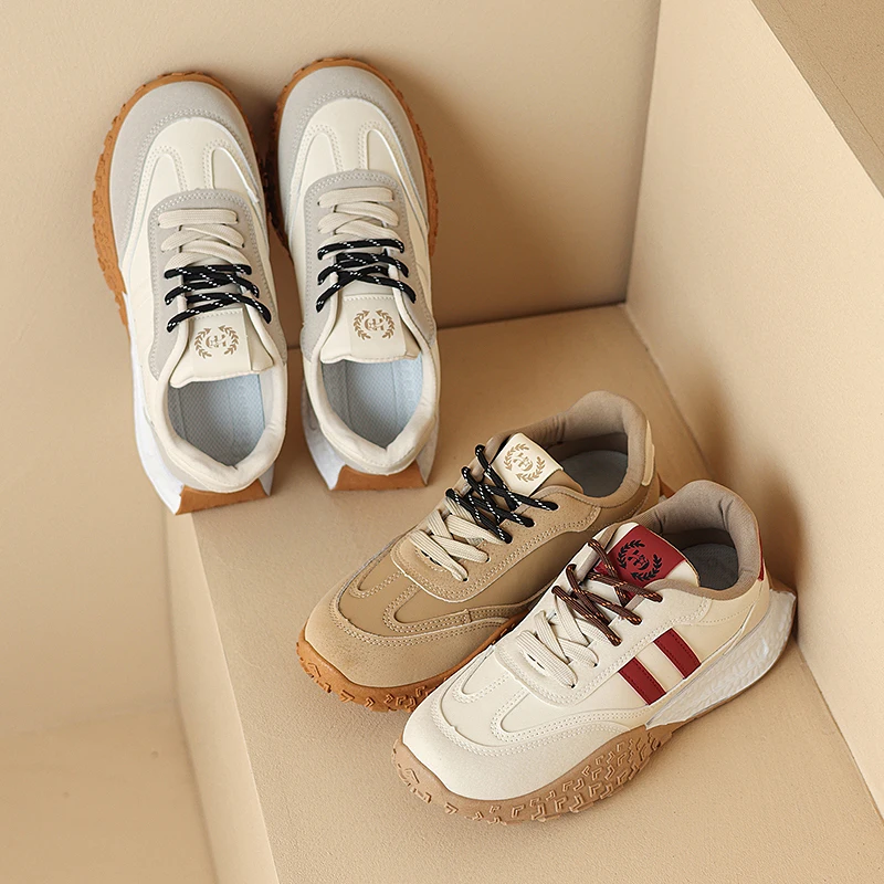 

Women's Casual Retro Sports Shoes New De Training Sports Shoes Thick Sole Anti-slip Wear Street Fashion Forrest Gump Shoes