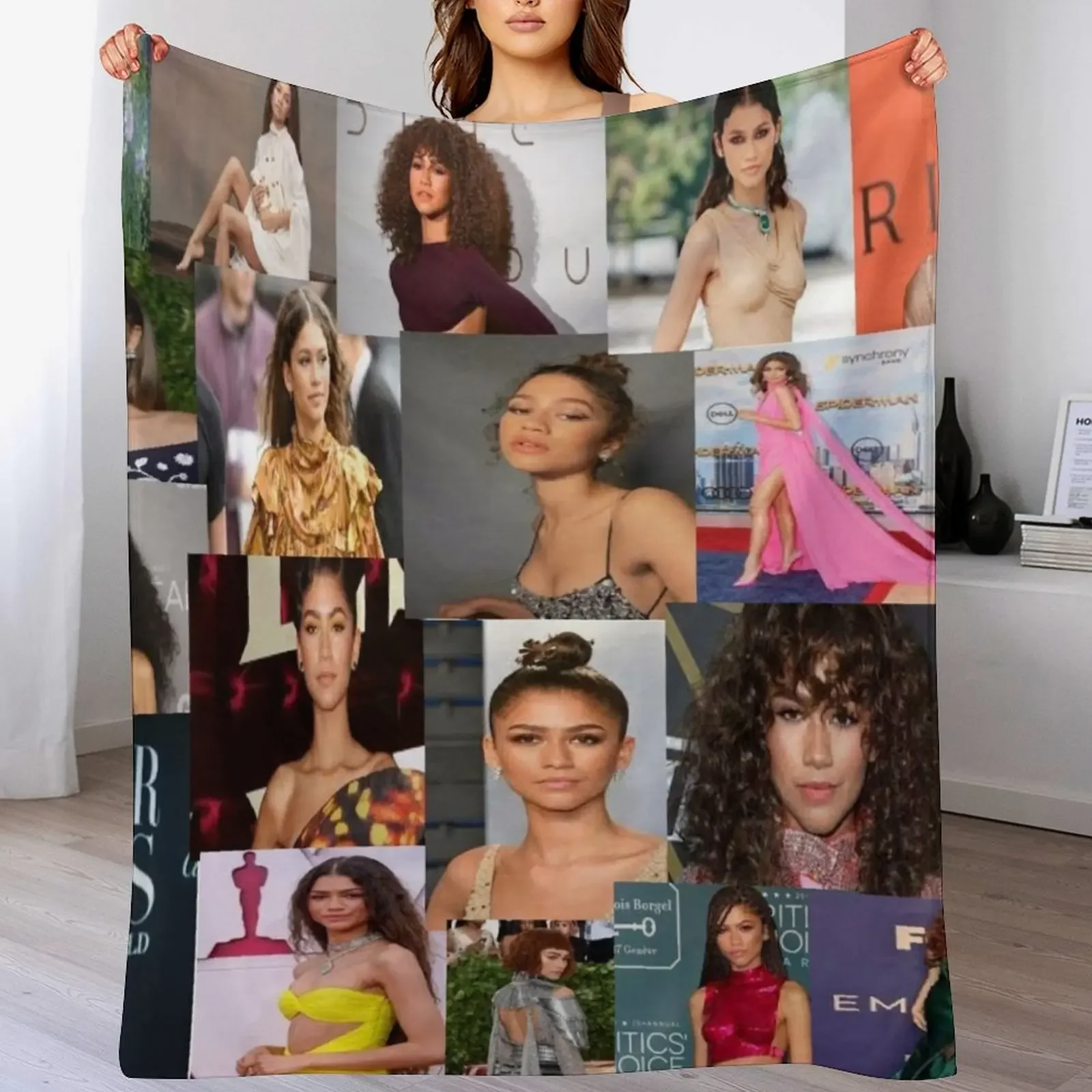 

Zendaya Throw Blanket Easy Care Comfortable Blanket for Couch