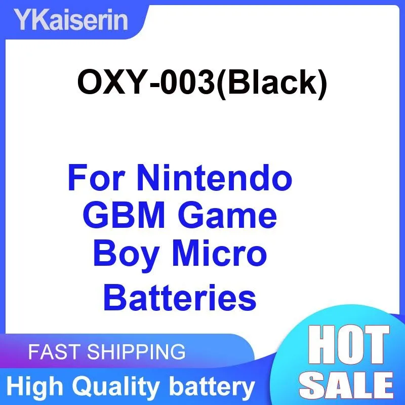 Gbm Game Console Battery Oxy-003 Black Long Lasting Prolonged Performance 460Mah For Nintendo Boy Micro Batteries