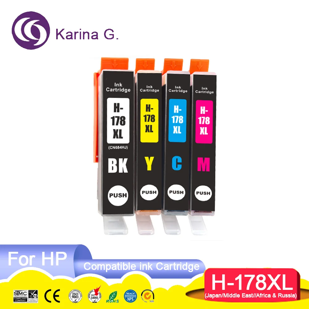 178XL 178 XL Compatible InkJet Ink Cartridge for HP178 for HP Photosmart B010 5510 6510 6520 C6380/C6300 Deskjet 3070A Printer