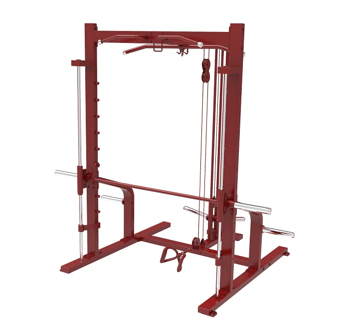 Gym Equipment Commercial Fitness Machine DFT-1311 Multi Function Lat Pulldown Row Smith Machine Power Rack