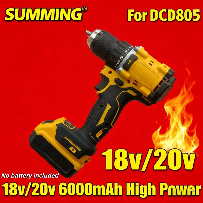 

Lithium Battery 20V RechargeableBrushless Compact ElectricScrewdriver replaceable Hand Drill Impact Drill DCD805 for DCB206