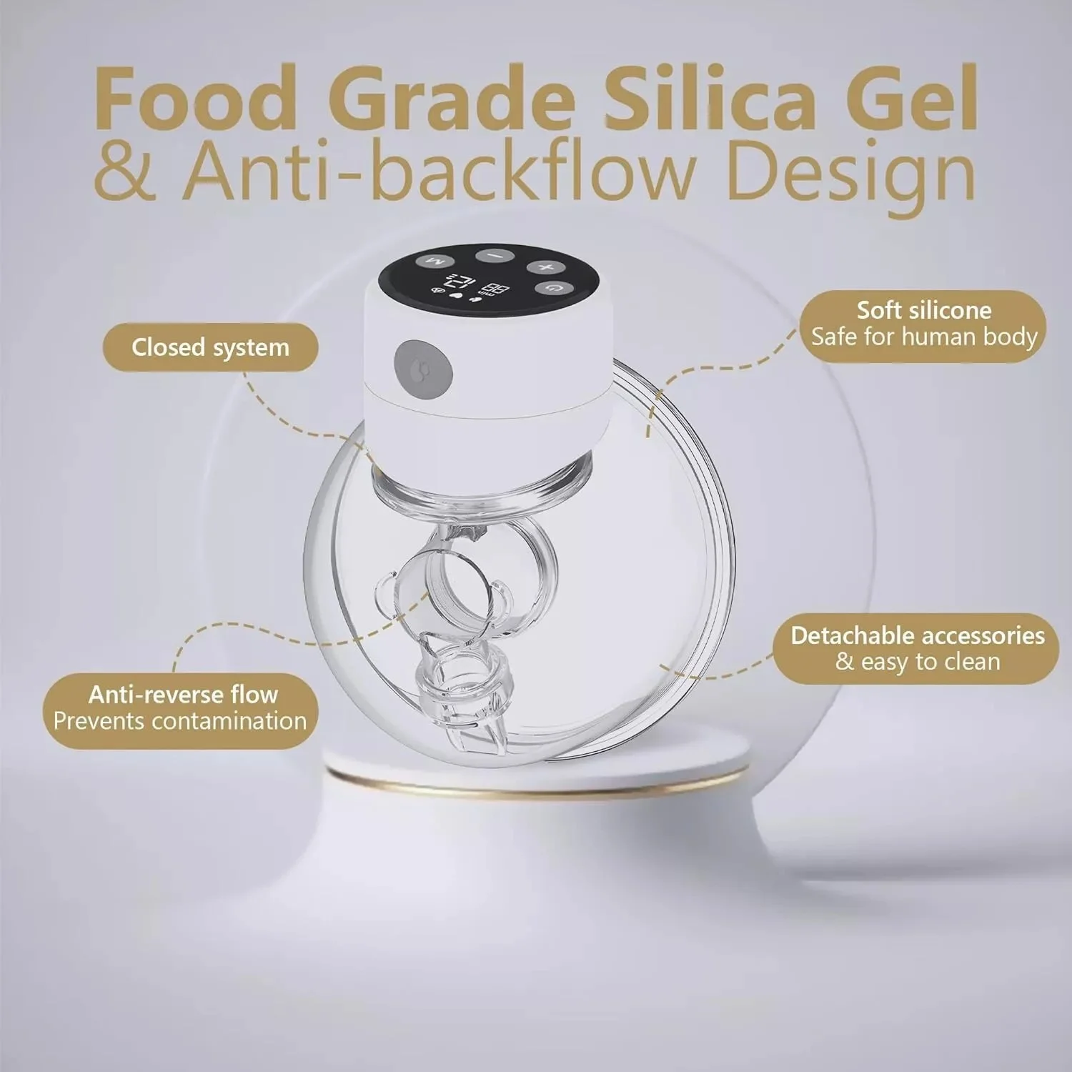 BornBL Wearable Breast Pump, S12A Single Hands-Free BreastPump, Electric Mother Milk Puller Extractor Portable Breast Pump