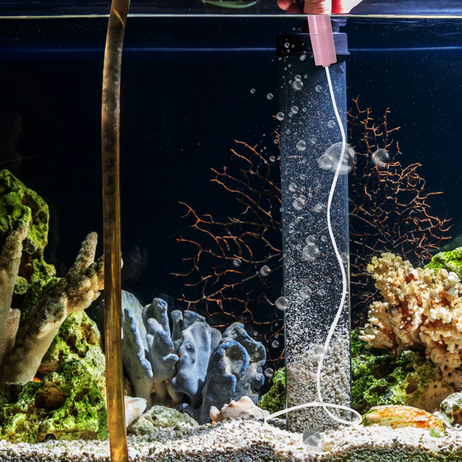 

1 set 1 Set Air Portable Oxygen Plastic Air Pump Pump For Small Aerator Plastic Fish Tank Aerator Fish Tank Accessory