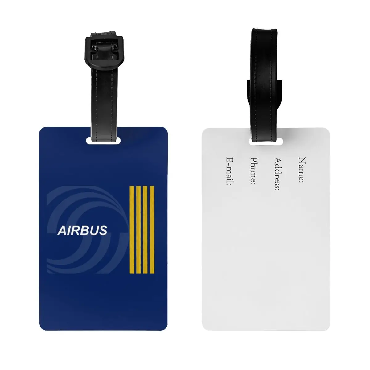 Airbus Fighter Pilot Luggage Tags for Travel Suitcase Aviation Airplane Privacy Cover ID Label