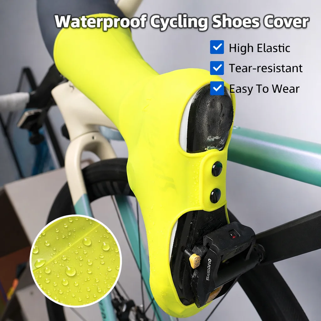 Waterproof Cycling Shoes Cover High Elastic Silicone Road Bicycle Cleats Shoes Cover MTB Shoes Protective Cover
