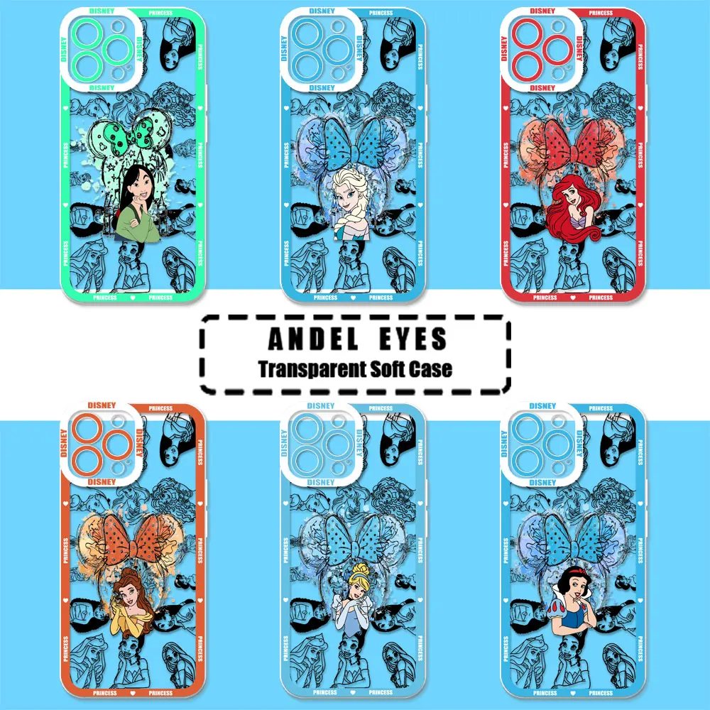 Disney Art Princess Mickey Mulan Phone Case For Infinix NOTE 40 30 12 VIP 30I 12G96 11 10 Tecno Camon 30 20 19 PRO Zero 30 Cover