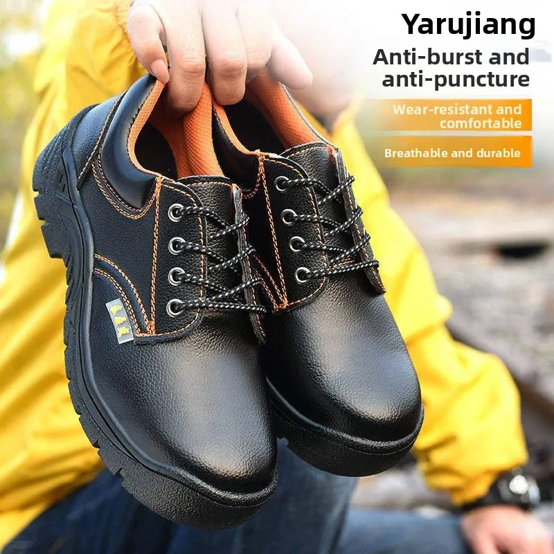 

Unisex Steel Toe Anti Crush And Slip Resistant Breathable Welding Work Shoes Large Size Construction Site Safety Work Shoes S...