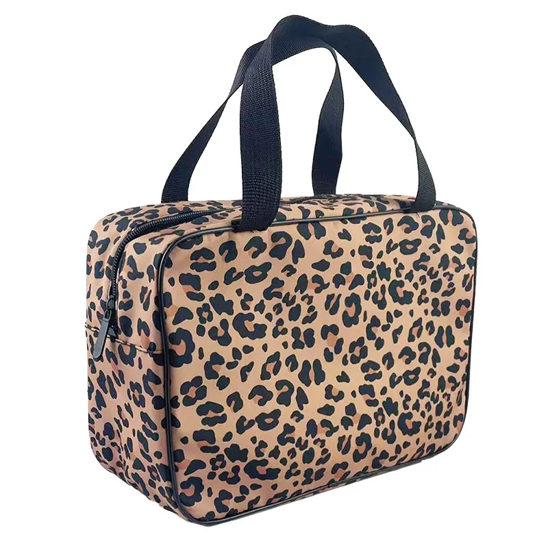 1PCS Single Shoulder Crossbody Bag Oxford Fabric Material Single Shoulder Crossbody Bag Leopard Print Large Capacity Oxford