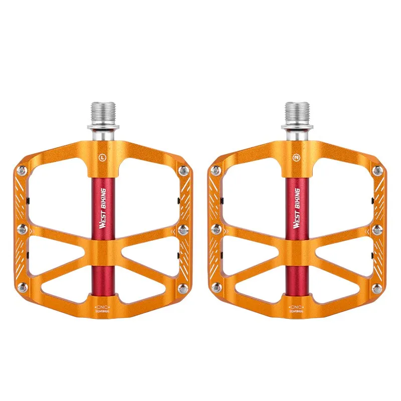 AliExpress West Biking WEST BIKING Ultralight Bicycle Pedals CNC 3 Bearing  BMX MTB Road Bike Pedals Non-slip Aluminum Alloy Reflective Cycling Parts