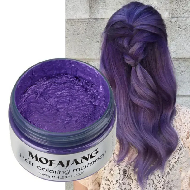 Hair Coloring Dye Wax Disposable Styling Products Molding Paste Hair Dye Mud Instant Hair Wax Temporary Hairstyle Cream